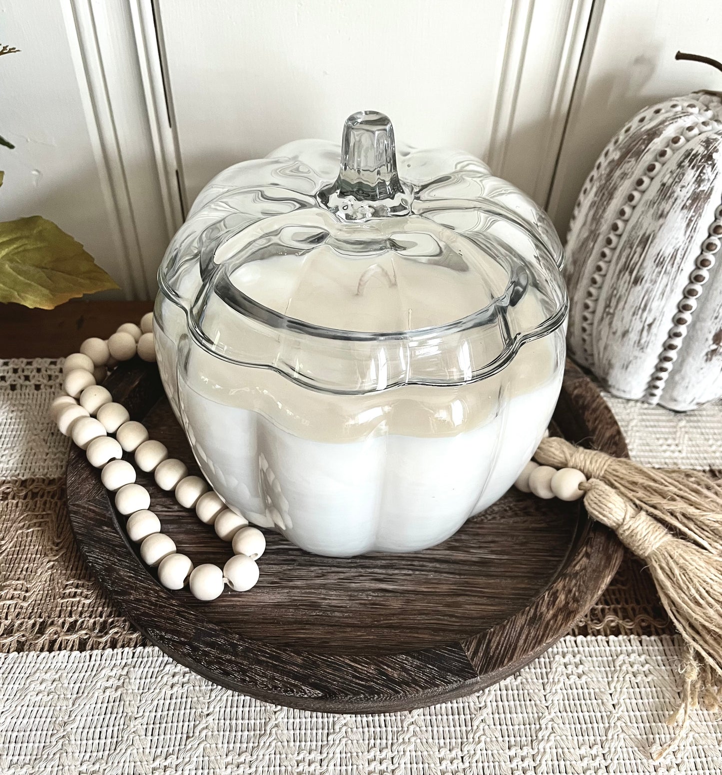 The Big Pumpkin Candle Clear